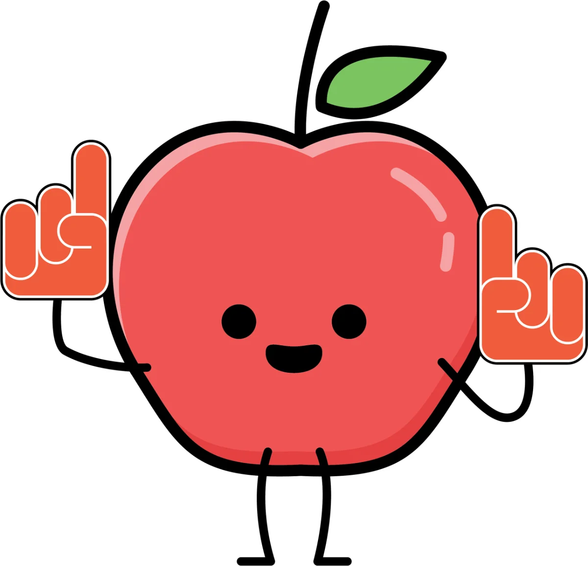 Apfel Grafik Freude
